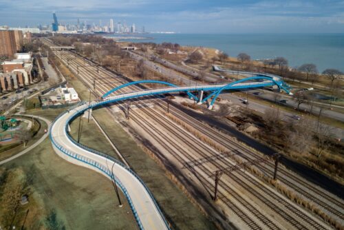 41st street and Lake Shore Drive Pedestrian Bridge