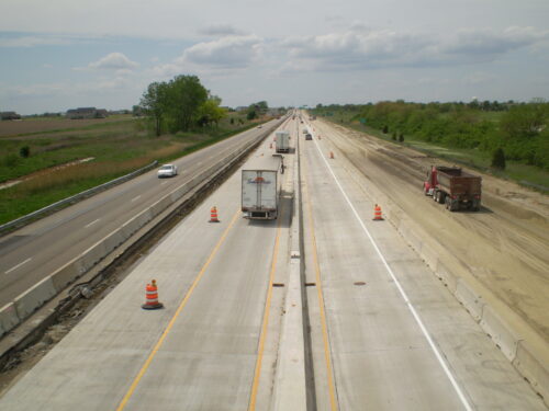 Bloomington/Normal, IL on I-55 Road & Bridge Construction